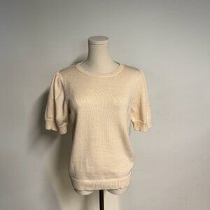 Skies Are Blue Cream Shortsleeve Sweater